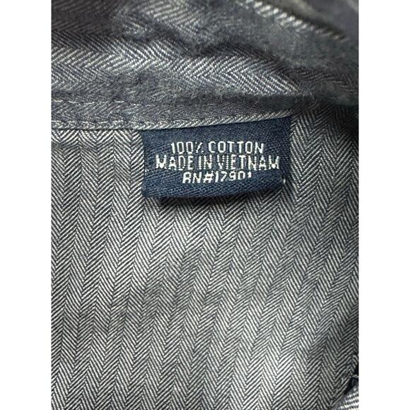 Cinch Men's Long Sleeve Blue Gray Plaid Button Up Shirt - Size L - Picture 5 of 5